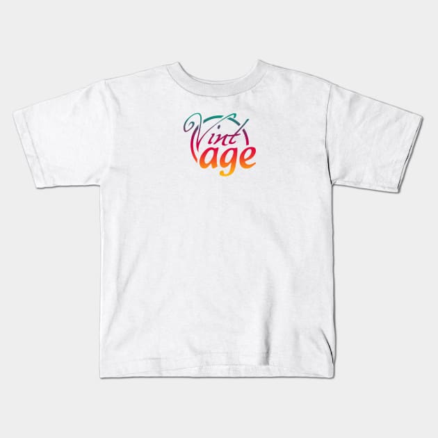 Vintage 05 Kids T-Shirt by SanTees